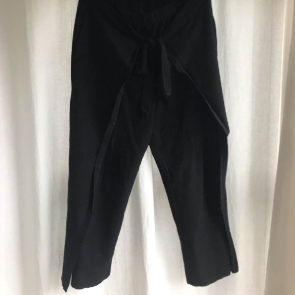 Eileen Fisher washable stretch tie-front pant